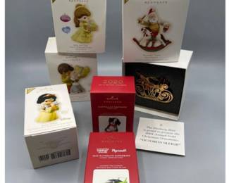 11 HallmarkKeepsakeOrnamentswithDanbury18KGoldSleighOrnament