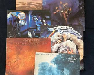 89 SixMoodyBluesVinylAlbumsClassicTimeless