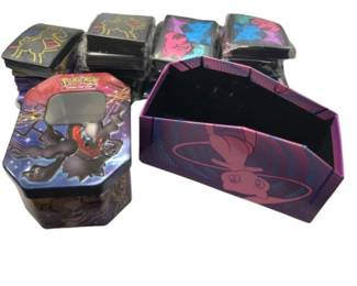 87 PokemonStorageTin20SealedSleevePaksMewLegendaryDesigns