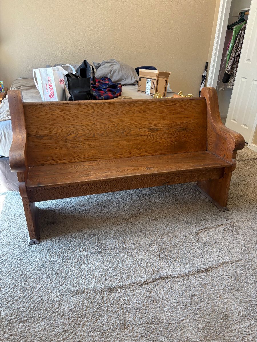 Antique Church Pew