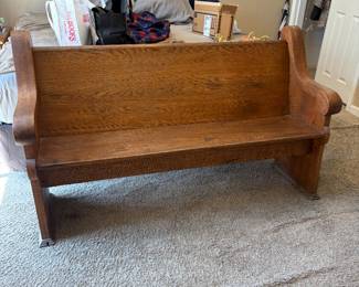 Antique Church Pew