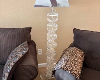 Mid Century Spiral Staircase Floor Lamp