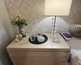 Modern Dresser, Lamp, Decor