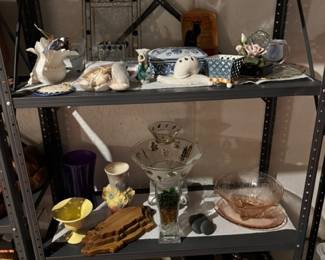Pink Glass, Pottery, Decor