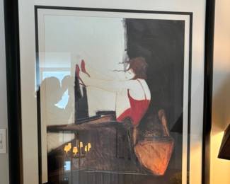 Girl w/Red Dress Artwork