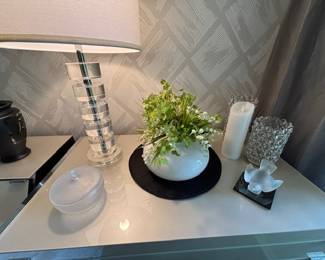 Floral, Decor, Plexiglass Lamp