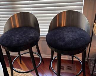 Steel/Black Bar Chairs