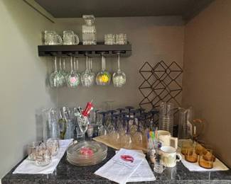 Painted Wines, Vintage Barware