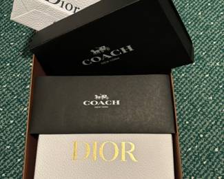 Dior and Coach Boxes