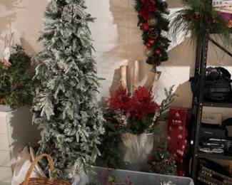 Christmas Tree, Lights, Floral