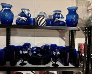 Blue Dishes/Wines, Blue Decor