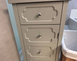4-Drawer Grey Cabinet