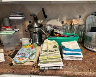 Storage Sets, Linens, Knives