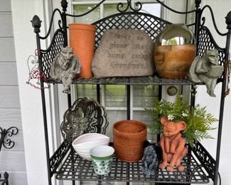 Gargoyles, Garden Sign, Pots