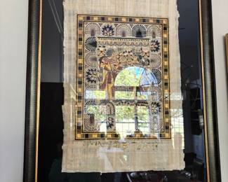 Egyptian on Papyrus Artwork