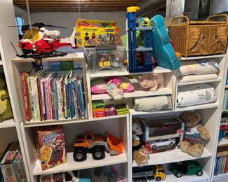 Metal Cars, Books, Toys, Linens