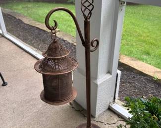 Bronze Lantern & Stand