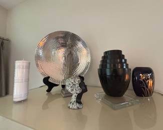 Black, White, Steel Decor
