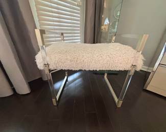 Modern Bench w/Shag Cover