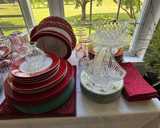 Sikasa Plates, Waterford, Napkins