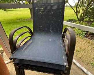 4 Woven Patio Chairs