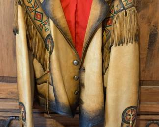 Western Leather Jacket by Wilderness Wayne, Frontstreet Leather, Size 46