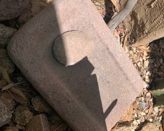 Native American Metate and Mano Grinding Stones, One of Many