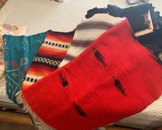 Assorted Sarapes and Mexican Blankets