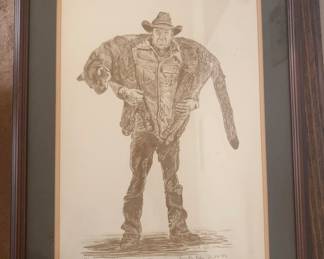 "Rescuing the Injured" Lzbeth Kefe 1985 Lithograph 113/300, Signed