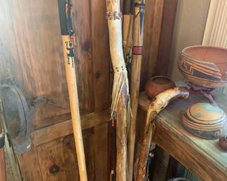 Native American Walking and Talking Sticks