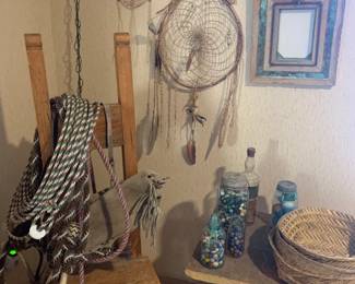 Roping Equipment, Antiqu Ladder Back Chair, Dreamcatchers, Vintage Marbles