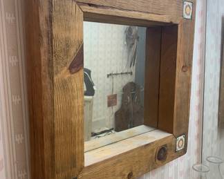 Rustic Mirrow w/ Tile Inserts