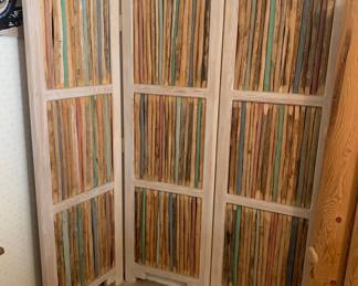 Custom Three Panel Multi-color Saguaro Cactus Screen $750 (60"w x 68"t)