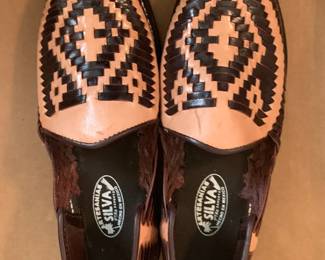 Leather Mexican Huarache Sandals Size 7 1/2