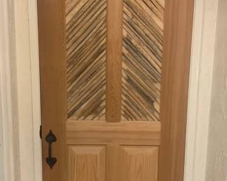 Custom Solid Pine and Herringbone Twig Design Door 29 5/8" x 79 1/4 $300
