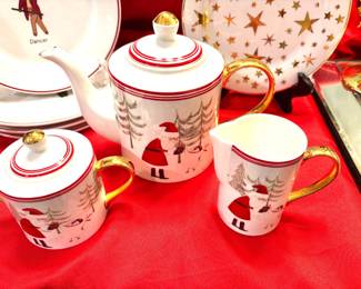 Christmas tea set
