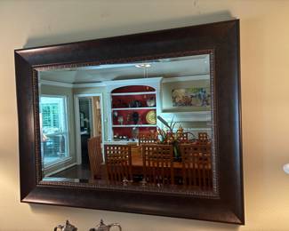 Black frame mirror