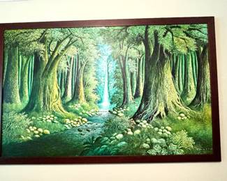 Signed original oil by Malaysian artist