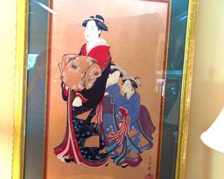 Large signed Japanese print