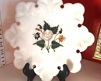 Vintage alabaster plate