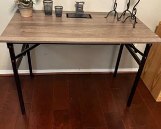 Modern metal base desk