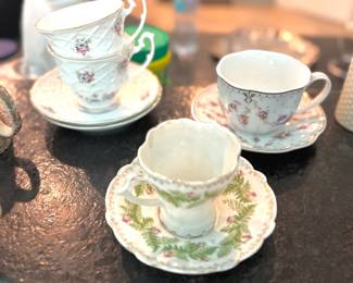 Cups and saucers