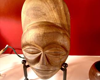 Wood African tribal mask