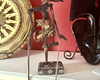 Indonesian carved stick puppets