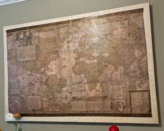 Large framed map