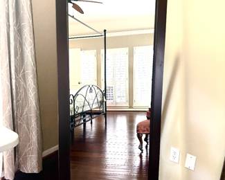 Black floor mirror