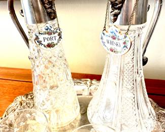 Rare vintage Waterford decanters