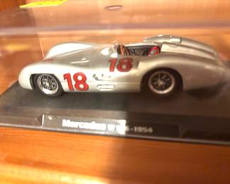 Collectible model cars in cases