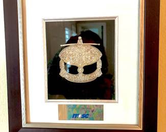Framed Malaysian silver kite