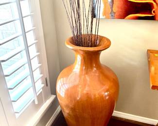 Ceramic floor vase